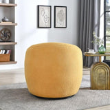 Galleria 360 Swivel Teddy Sherpa Barrel Chair, Yellow T2574P241775