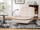 Ivory recliner, reclining lazy chair, mobile phone holder, large and comfortable reading chair, W1170P183257