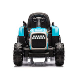 ZUN Ride on Tractor with Trailer,24V Battery Powered Electric Tractor Toy, 200w*2motor W1396P144510