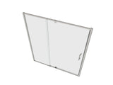 38-42" W x 71" H Piovt Swing Glass Shower Door,Pivot Frame Sliding Shower Door with 1/4" Clear W2122P199014