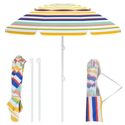 6.5ft Portable Beach Umbrella , 68132138
