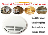 (8 Pack) Smoke Alarm Detector Home Fire Safety Sensor Alert Battery Included (US Logistics For 65271364