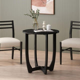 ZUN Brechtel Round Solid Wood Dining Table 57522.00IBLK
