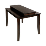 Cherry Finish Transitional 1pc Counter Height Table with Extension Leaf Mango Veneer Wood Dining B01152852