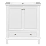 ZUN 30" Bathroom Vanity with Sink Combo, Multi-functional Bathroom Cabinet with Doors and Drawer, Solid 16236592