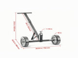 600 lbs Trailer Dolly, with 1-7/8 in Hitch Ball & 10 in Solid Tires for RV & Boat 92278202