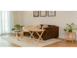 XL Oversized Rubberwood Folding TV Tray Table, Natural 58807951