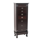 ZUN Standing Armoire Cabinet Makeup Mirror and Top Divided Storage Organizer, Large Standing 32145954