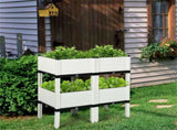 4PCS Elevated Planting Box White 62888170