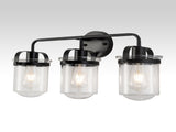 ll Sconces Set of 3 with Clear Glass Shade,Modern ll Sconce,Industrial Indoor ll Light Fixture E26 77804163