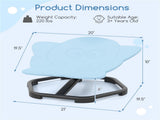 Kids Sensory Swivel Chair 360&deg Spin, 220lbs Capacity, Elephant Design, PP/Metal, Anti-Slip Pads 58299811