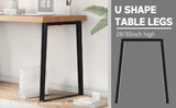 ZUN 30''H Table legs, Modern Office Desk Legs, Heavy Duty Iron and Industrial Design, DIY Metal 17615603