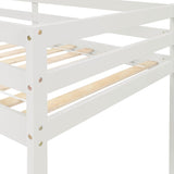 Loft bed with staircase , White W50443251