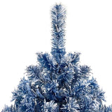 ZUN 6FT Pre-Lit Hinged Artificial Fir ChristmasTree, Xmas Snow Flocked Artificial Holiday Christmas PX292921AAM