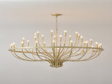 36-Light Gold Chandelier Industrial Iron Candle Chandelier Modern Suspended Farmhouse Chandeliers W5008P464950