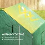 2-piece greenhouse replacement cover, 4.7'x 4.7'x 6.4 'white and green 80768348