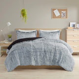 Twin/Twin XL Shaggy Long Fur Comforter Mini Set B035129365