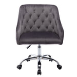 ZUN COOLMORE Velvet Home Office Desk Chair, Modern Cute Computer Chair, Wheels Height Adjustable W39532328