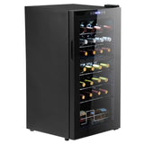 ZUN Dual Zone Wine and Beverage Refridgerator, 28 Bottle Wine Fridge with Independent Temperature 97057086