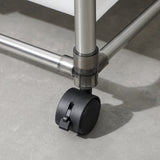 Laundry Basket 2 Tier Clothes Sorter with 4 Removable Bags to Organize Clothes, With Four Wheels, 68926337