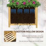 ZUN Wooden Planter、Flower shelf 53242736