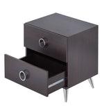 Espresso 2-Drawer Rectangular Accent Table B062P181401