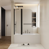 43 in. W * 58 in. H Rise and down rotation shaft door one fixed and one rotation shaft Shower Doors W2965P277734