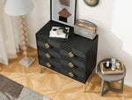 ZUN 3 Drawer Storage Cabinet,3 Drawer Modern Dresser,Chest of Drawers With Decorative Embossed Pattern W2232P164997