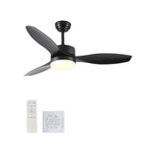 52 inch Indoor/Outdoor Ceiling Fan with LED Select Light Kit - Black 22880690