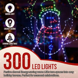 5FT Fun Juggling Snowman Christmas Yard Decorations, Pre-lit 2D Animated Snowman with 358 LED 52375497