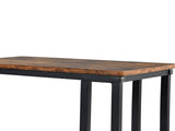 C-Shaped End Table with Wheels for Sofa Side, Bedside & Reading Corner Use, Brown 83517157