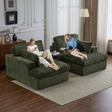 Double Chaise Lounge Chair Indoor,Oversized Upholstered Sleeper Cloud Couch,Deep Seat Luxury Sofa 51892643