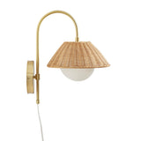 Rattan Weave Wall Sconce B035122353