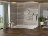 Shower System with Waterfall Tub Spout,12 Inch Wall Mounted Square Shower System with Rough-in W124381915