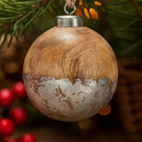 4PCS Set Christmas Hanging Ball Ornaments Wooden Decorations Festive Holiday Party Decor Xmas 30812781