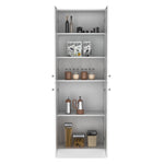 ZUN Lynch Kitchen Pantry Storage Cabinet 71" Height, With 4 Doors, 5 Adjustable Shelves, Freestanding B200P188842