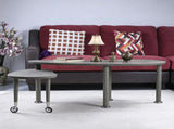 Contemporary rotatable cocktail table solid rubber wood legs, 360 degree rotating coffee table W2899P372753