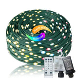 ZUN Christmas Rope Lights,1000LED/328Ft Outdoor Decorative String Strobe with 8 Modes/Remote/IP67 97753394