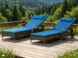Lounge Chair Set of 2 with Table 12439945