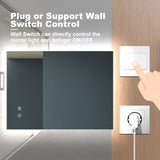 36X28 inch Bathroom Led Classy Vanity Mirror with High Lumen,Dimmable Touch,Wall Switch Control, W1992P211074