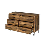 Walnut 6-Drawer Dresser B062P209034