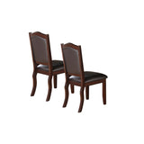 Faux Leather Upholstered Dining Chairs, Brown SR011338