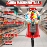 15 Inch Commercial Red Big Gumball Machine With Stand Key-Operated Uncharged Candy Dispenser Machine W2841P284378