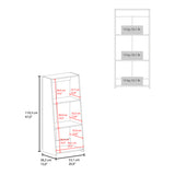 Anthem Bookcase in Melamine with Three Shelves, White B128P244987