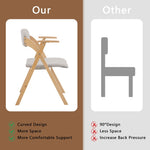 ZUN Set of 2 Wooden Folding Chairs with Padded Seats and Armrests, Portable Simple Folding Chairs with 23653264