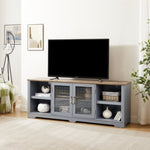 ZUN Modern Farmhouse TV Media Stand, Large Home Entertainment Console, for TV Up to 80'', with Open W1758P147679