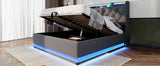 Full size Upholstered, 360 surround LED function, Buttons/Apps/Remote Control, hydraulic storage N736P188806G