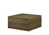 ZUN Travon 31.5"W Oak Finish Square Coffee Table with 2 Drawers B061P236762