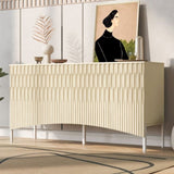 U_Style Elegant Sideboard Featuring Curved Bottom Doors with Arched Groove Design in a Stylish N711P192404K