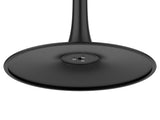 31.5" Round Modern Tulip Dining Table, Sintered Stone Tabletop with Luxury Faux Marble Print, Carbon W3316P540349